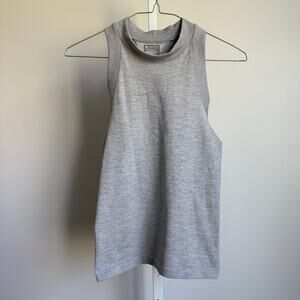 Athleta sz‎ XS Heather Gray Racerback Performance Tank Top